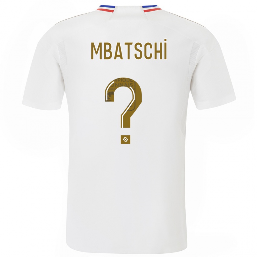 Mænd Prince Mbatschi #0 Hvid Hjemmebane Spillertrøjer 2023/24 Trøje T-Shirt