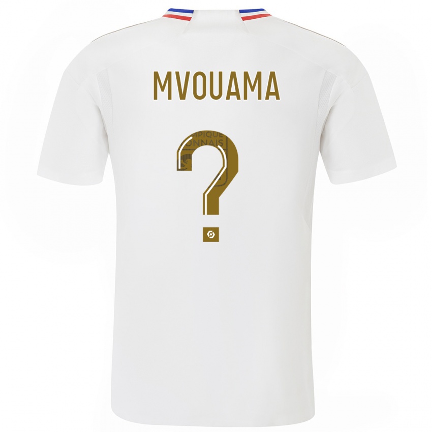 Mænd Olivier Mvouama #0 Hvid Hjemmebane Spillertrøjer 2023/24 Trøje T-Shirt