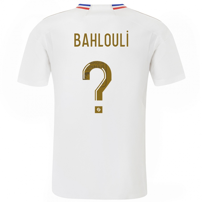 Mænd Djibrail Bahlouli #0 Hvid Hjemmebane Spillertrøjer 2023/24 Trøje T-Shirt