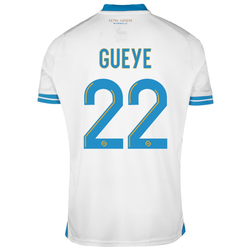 Mænd Pape Gueye #22 Hvid Hjemmebane Spillertrøjer 2023/24 Trøje T-Shirt