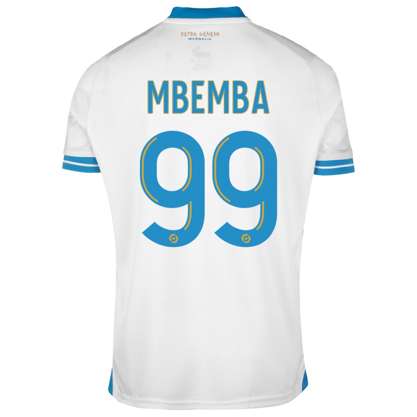 Mænd Chancel Mbemba #99 Hvid Hjemmebane Spillertrøjer 2023/24 Trøje T-Shirt