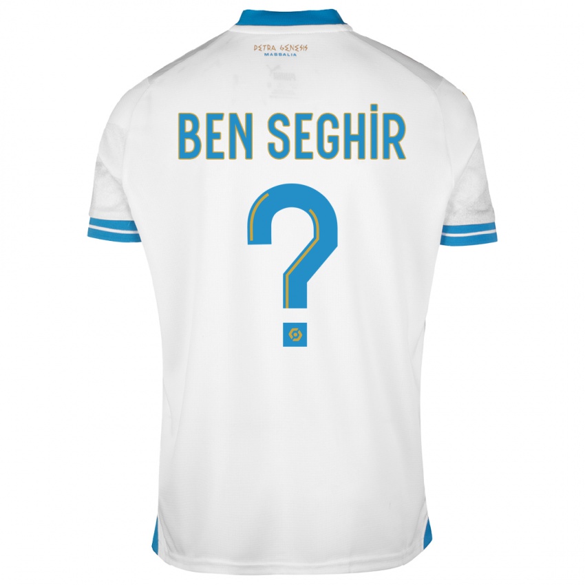 Mænd Salim Ben Seghir #0 Hvid Hjemmebane Spillertrøjer 2023/24 Trøje T-Shirt