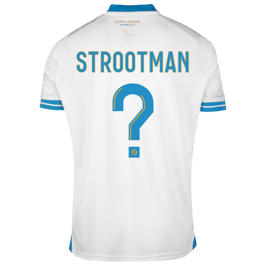 Mænd Kevin Strootman #0 Hvid Hjemmebane Spillertrøjer 2023/24 Trøje T-Shirt