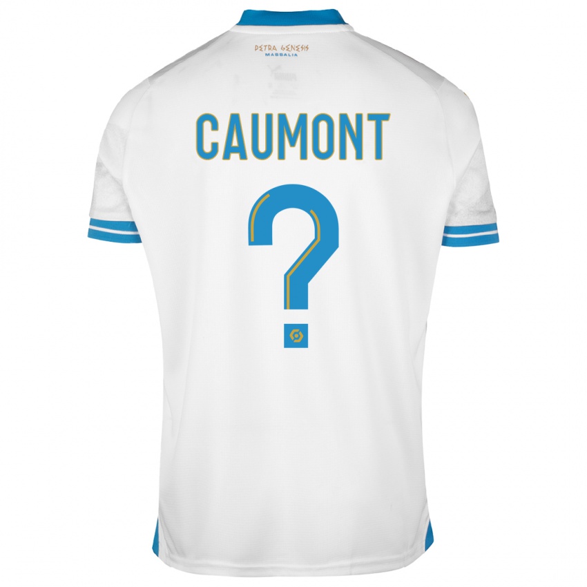 Mænd Enzo Caumont #0 Hvid Hjemmebane Spillertrøjer 2023/24 Trøje T-Shirt