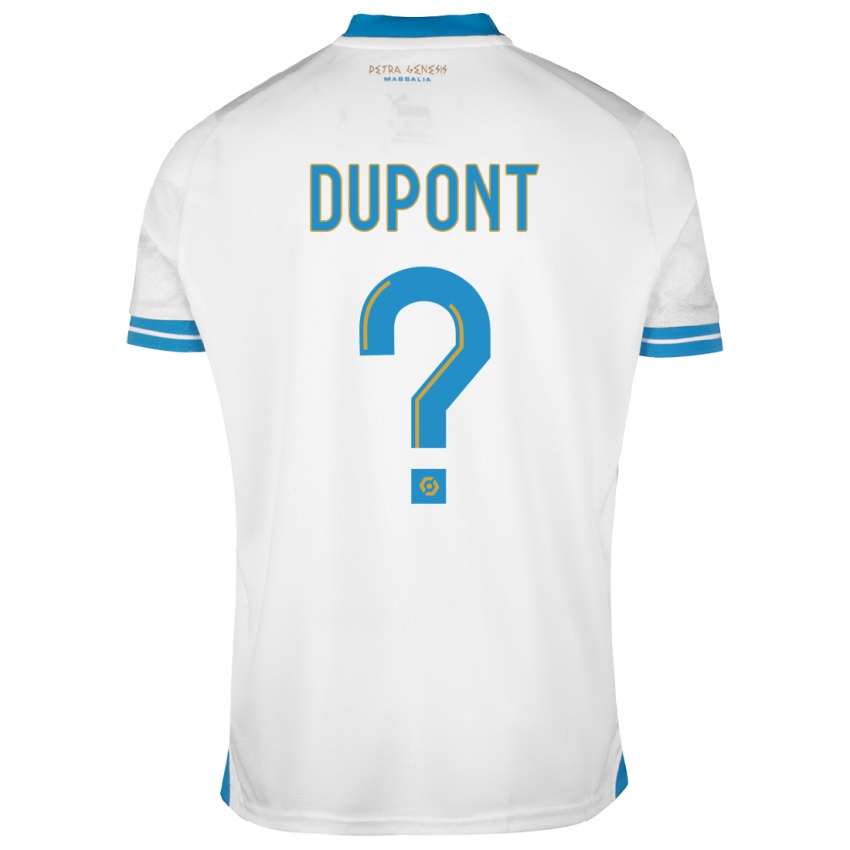 Mænd Hugo Dupont #0 Hvid Hjemmebane Spillertrøjer 2023/24 Trøje T-Shirt