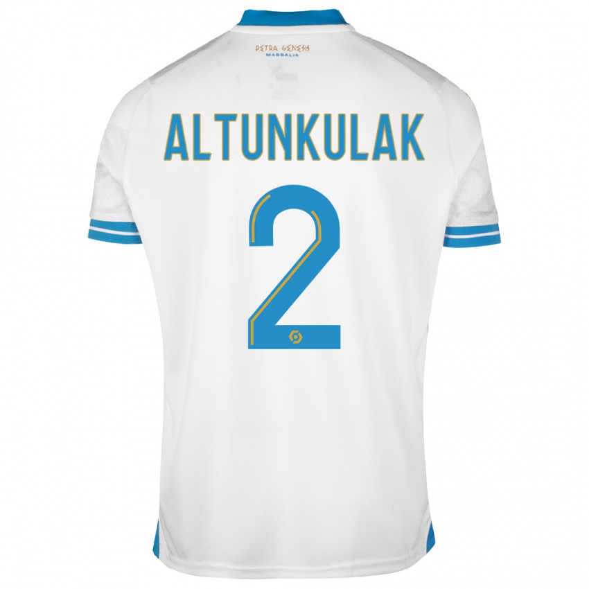 Mænd Selen Altunkulak #2 Hvid Hjemmebane Spillertrøjer 2023/24 Trøje T-Shirt