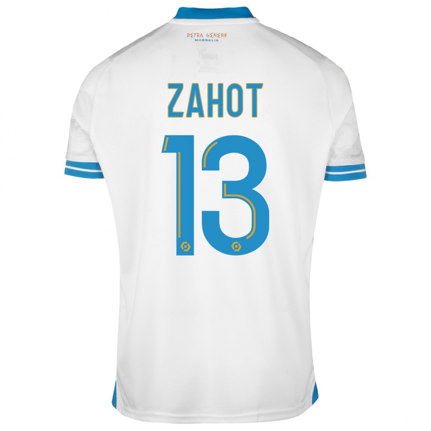 Mænd Sarah Zahot #13 Hvid Hjemmebane Spillertrøjer 2023/24 Trøje T-Shirt