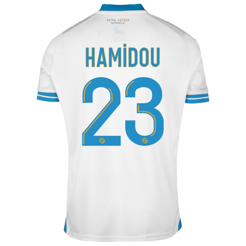 Mænd Jamila Hamidou #23 Hvid Hjemmebane Spillertrøjer 2023/24 Trøje T-Shirt
