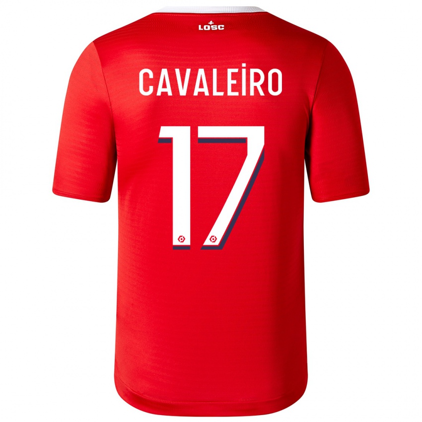 Mænd Ivan Cavaleiro #17 Rød Hjemmebane Spillertrøjer 2023/24 Trøje T-Shirt