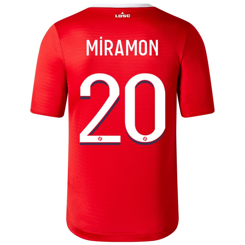 Mænd Ignacio Miramón #20 Rød Hjemmebane Spillertrøjer 2023/24 Trøje T-Shirt