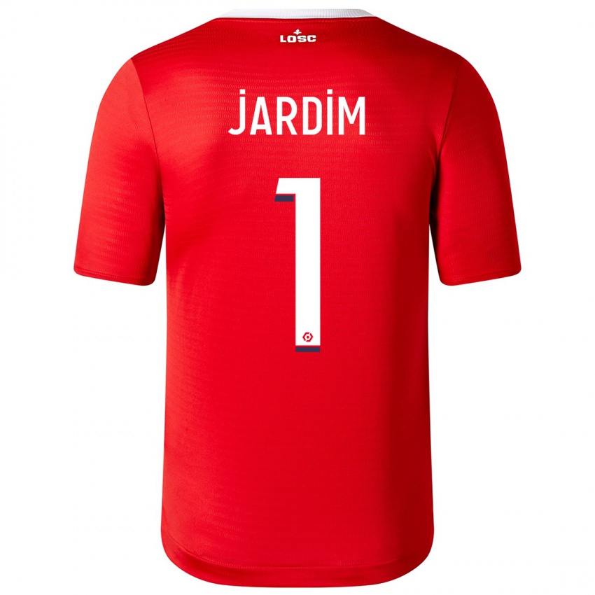 Mænd Leo Jardim #1 Rød Hjemmebane Spillertrøjer 2023/24 Trøje T-Shirt