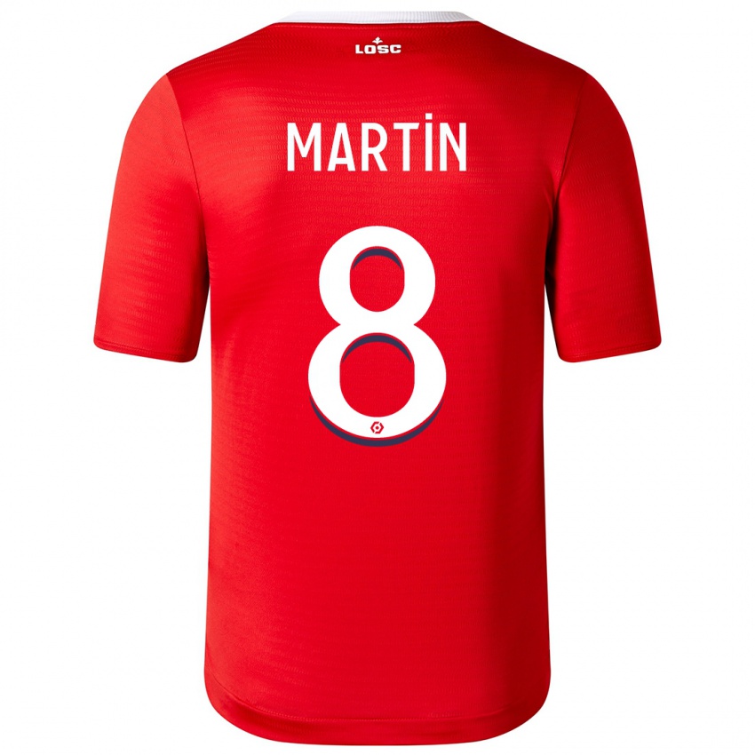 Mænd Jonas Martin #8 Rød Hjemmebane Spillertrøjer 2023/24 Trøje T-Shirt