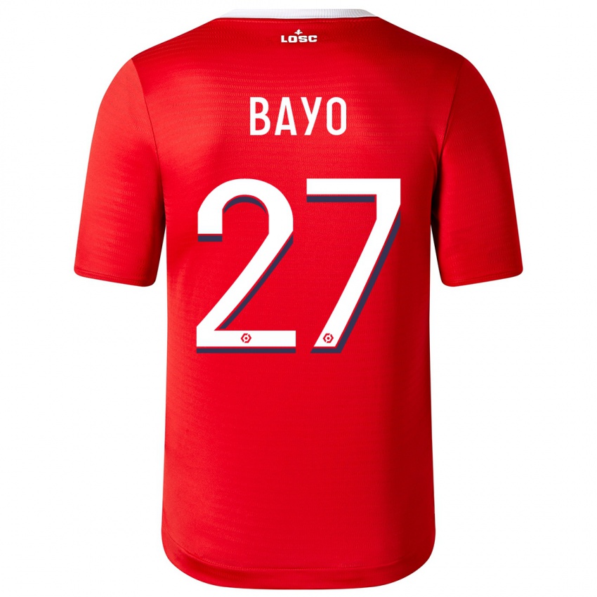 Mænd Mohamed Bayo #27 Rød Hjemmebane Spillertrøjer 2023/24 Trøje T-Shirt
