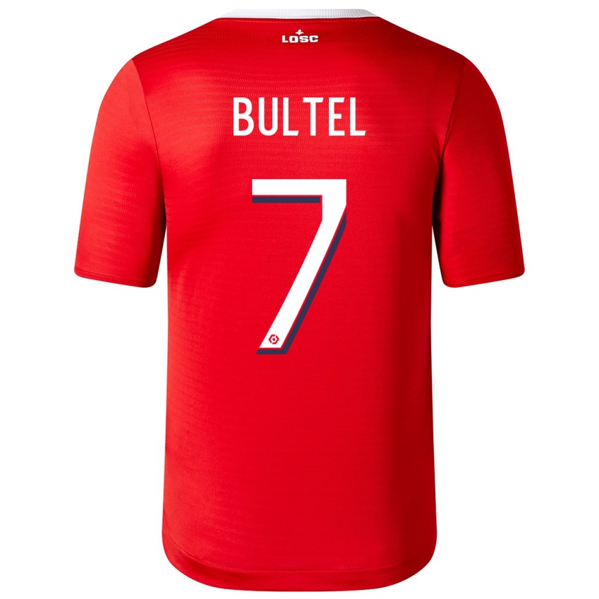 Mænd Ludivine Bultel #7 Rød Hjemmebane Spillertrøjer 2023/24 Trøje T-Shirt
