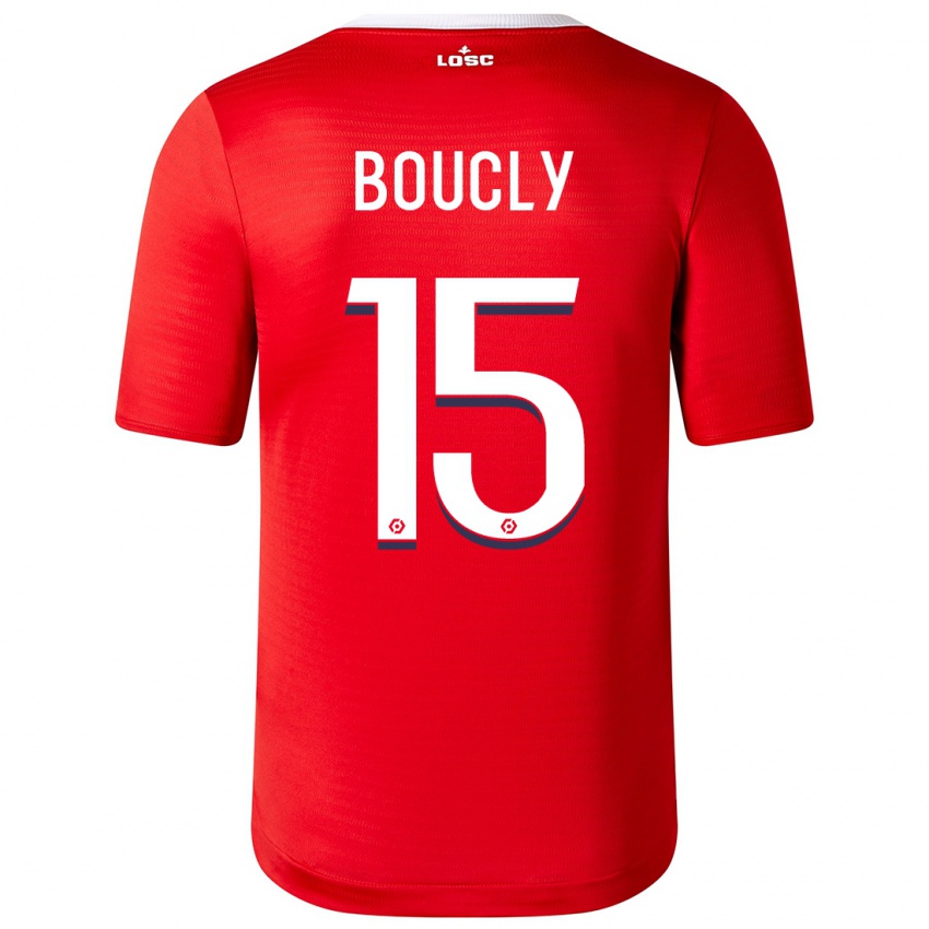Mænd Maite Boucly #15 Rød Hjemmebane Spillertrøjer 2023/24 Trøje T-Shirt