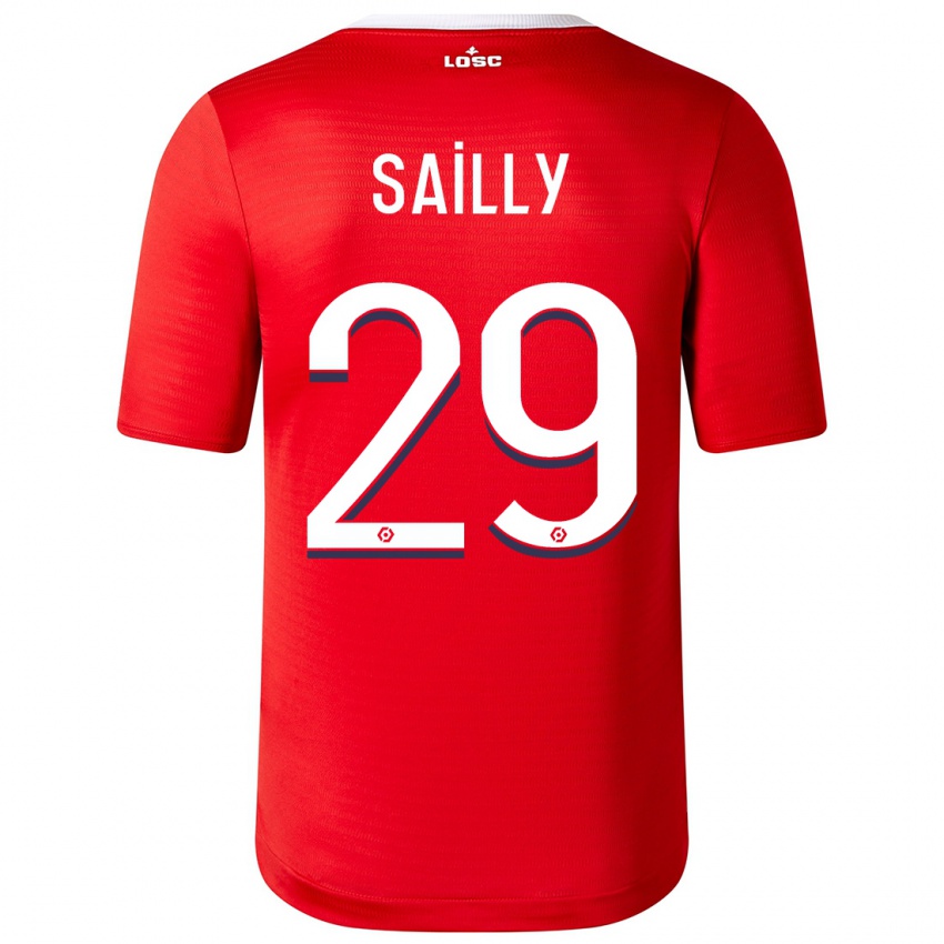 Mænd Charlotte Sailly #29 Rød Hjemmebane Spillertrøjer 2023/24 Trøje T-Shirt