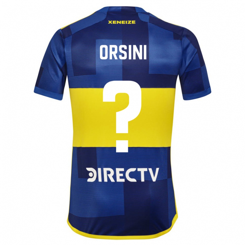 Mænd Nicolas Orsini #0 Mørkeblå Gul Hjemmebane Spillertrøjer 2023/24 Trøje T-Shirt