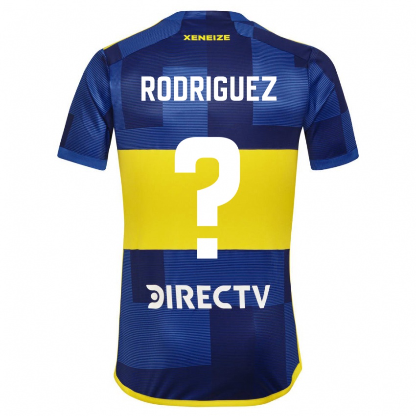 Mænd Roman Rodriguez #0 Mørkeblå Gul Hjemmebane Spillertrøjer 2023/24 Trøje T-Shirt