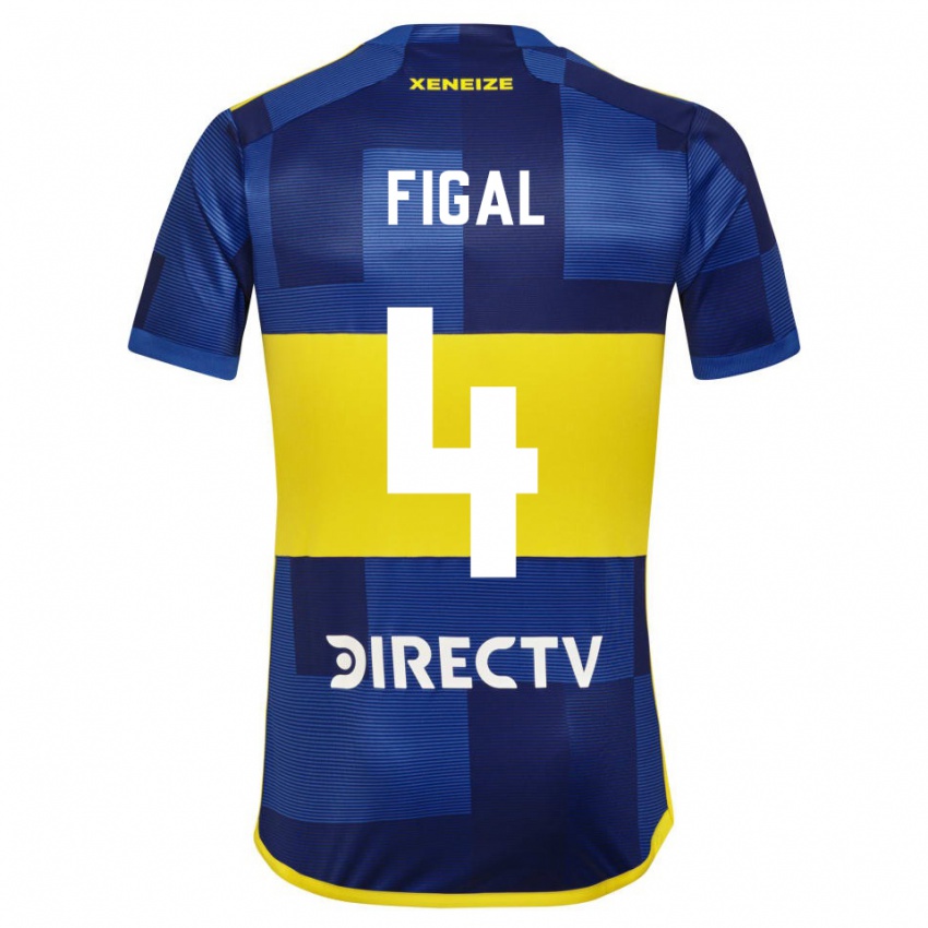 Mænd Nicolas Figal #4 Mørkeblå Gul Hjemmebane Spillertrøjer 2023/24 Trøje T-Shirt