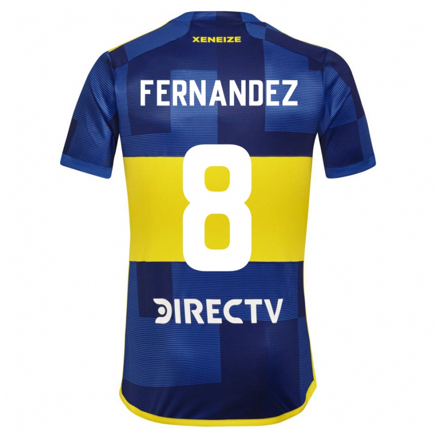 Mænd Guillermo Fernandez #8 Mørkeblå Gul Hjemmebane Spillertrøjer 2023/24 Trøje T-Shirt