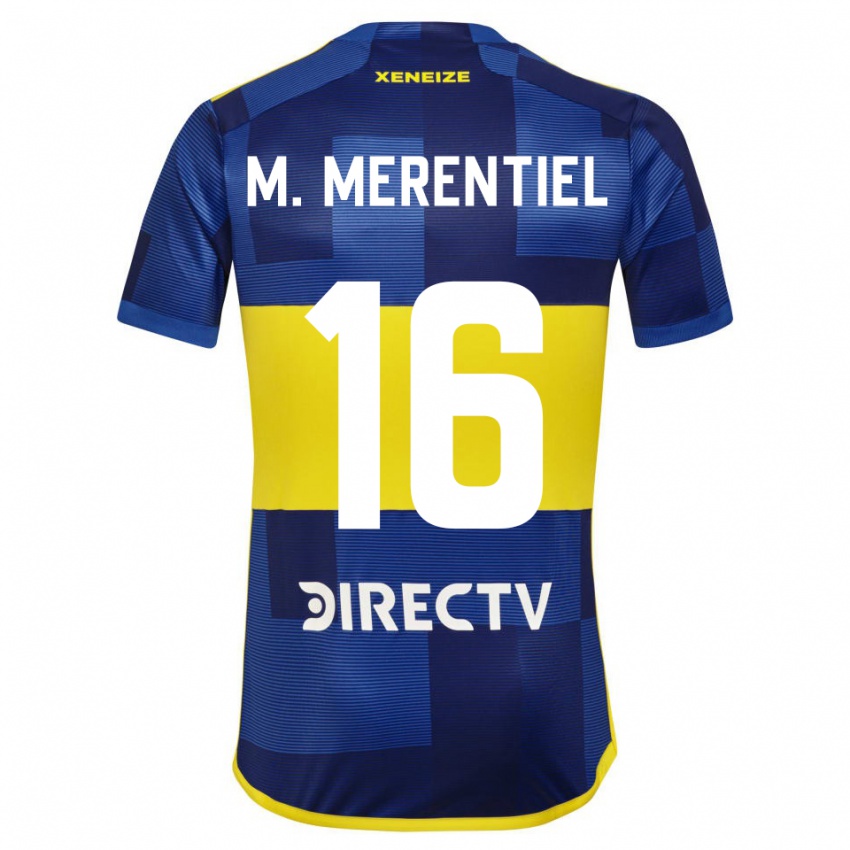 Mænd Miguel Merentiel #16 Mørkeblå Gul Hjemmebane Spillertrøjer 2023/24 Trøje T-Shirt