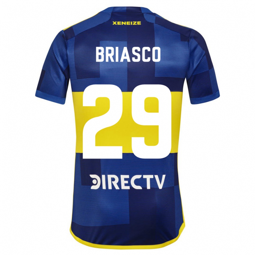 Mænd Norberto Briasco #29 Mørkeblå Gul Hjemmebane Spillertrøjer 2023/24 Trøje T-Shirt