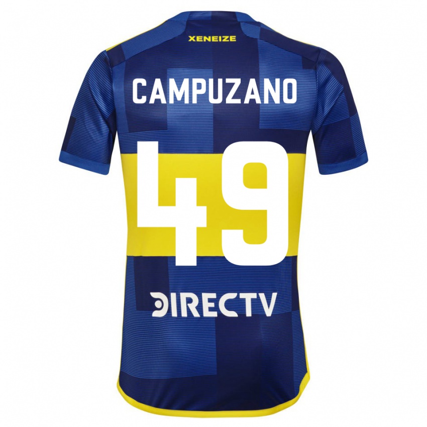 Mænd Jorman Campuzano #49 Mørkeblå Gul Hjemmebane Spillertrøjer 2023/24 Trøje T-Shirt