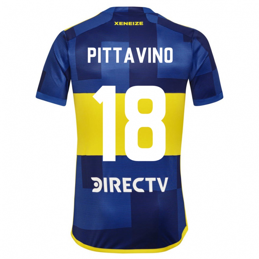 Mænd Rodrigo Pittavino #18 Mørkeblå Gul Hjemmebane Spillertrøjer 2023/24 Trøje T-Shirt
