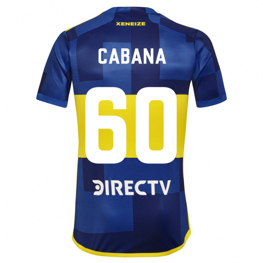 Mænd Juan Pablo Cabana #60 Mørkeblå Gul Hjemmebane Spillertrøjer 2023/24 Trøje T-Shirt