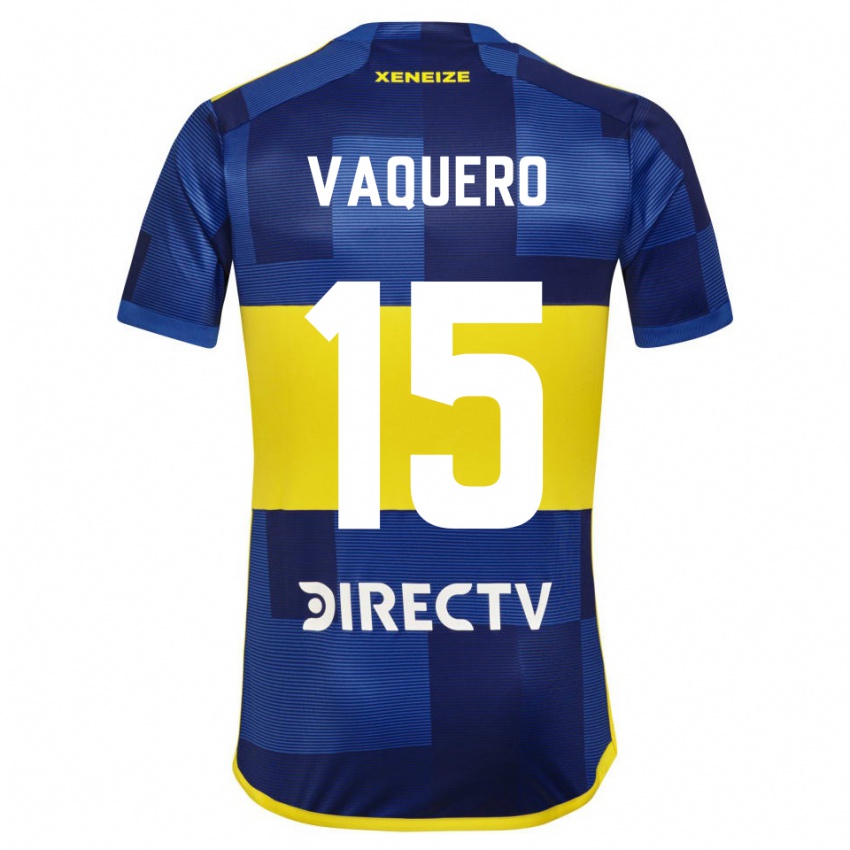 Mænd Ivan Vaquero #15 Mørkeblå Gul Hjemmebane Spillertrøjer 2023/24 Trøje T-Shirt