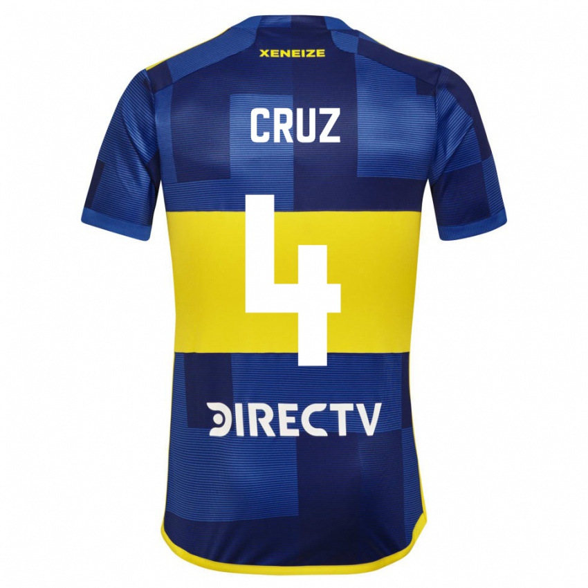 Mænd Julieta Cruz #4 Mørkeblå Gul Hjemmebane Spillertrøjer 2023/24 Trøje T-Shirt