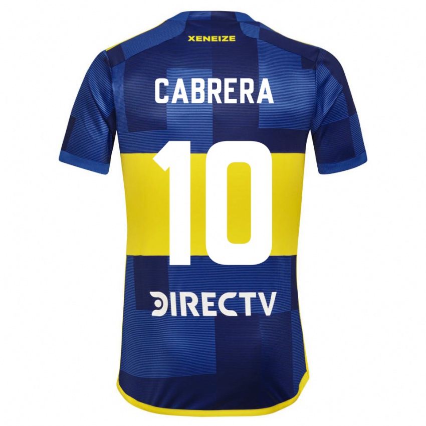 Mænd Micaela Cabrera #10 Mørkeblå Gul Hjemmebane Spillertrøjer 2023/24 Trøje T-Shirt
