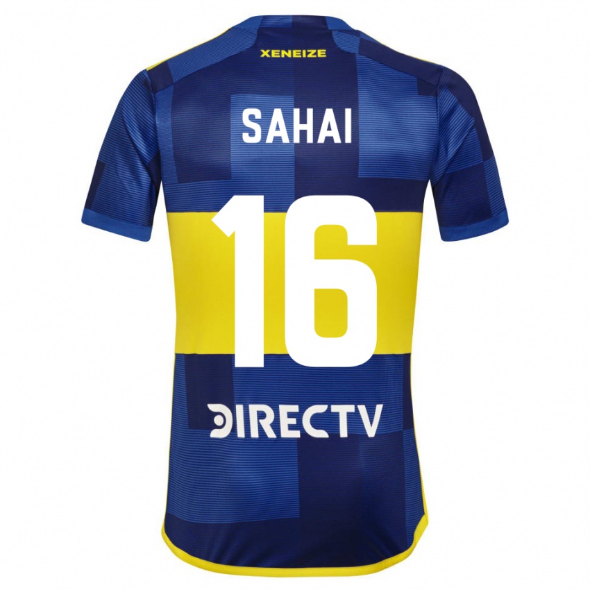 Mænd Veer Sahai #16 Mørkeblå Gul Hjemmebane Spillertrøjer 2023/24 Trøje T-Shirt