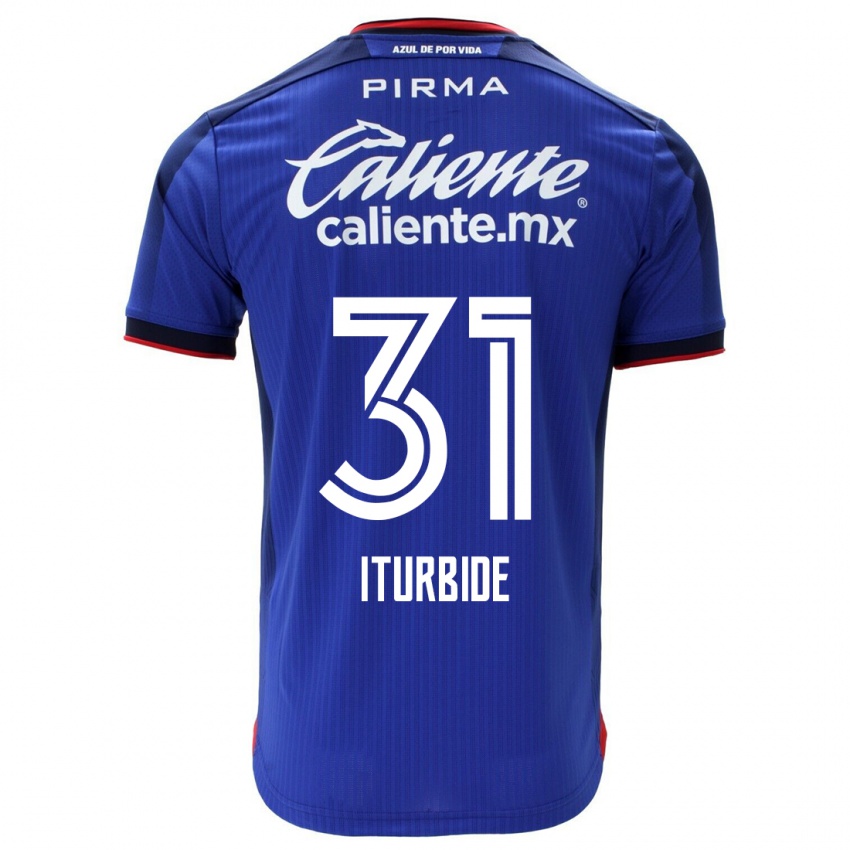Mænd Luis Iturbide #31 Blå Hjemmebane Spillertrøjer 2023/24 Trøje T-Shirt