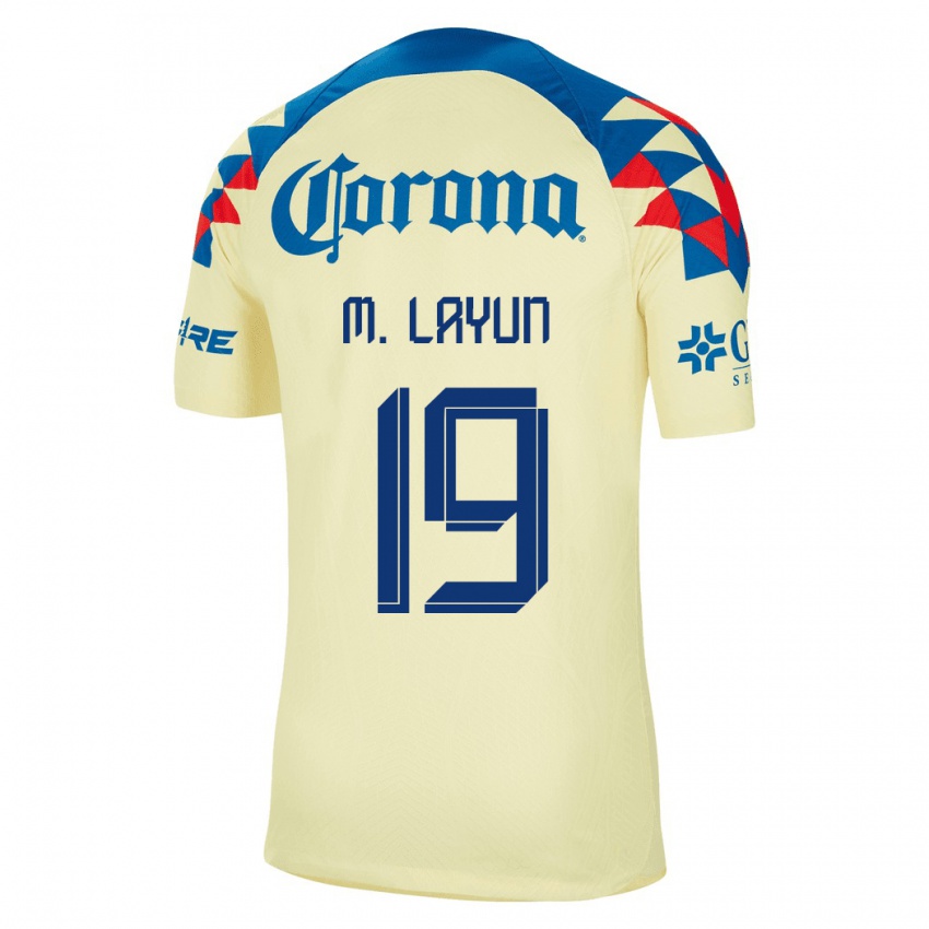 Mænd Miguel Layun #19 Gul Hjemmebane Spillertrøjer 2023/24 Trøje T-Shirt