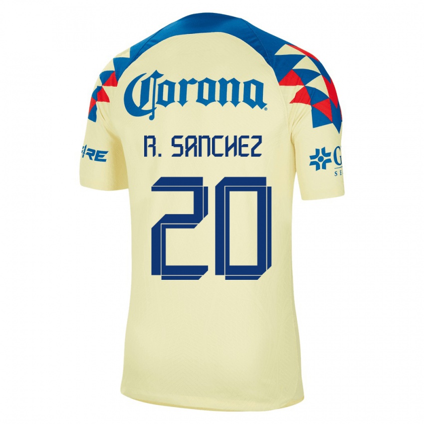 Mænd Richard Sanchez #20 Gul Hjemmebane Spillertrøjer 2023/24 Trøje T-Shirt