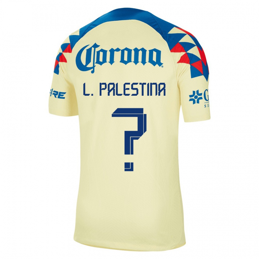 Mænd Leonardo Palestina #0 Gul Hjemmebane Spillertrøjer 2023/24 Trøje T-Shirt