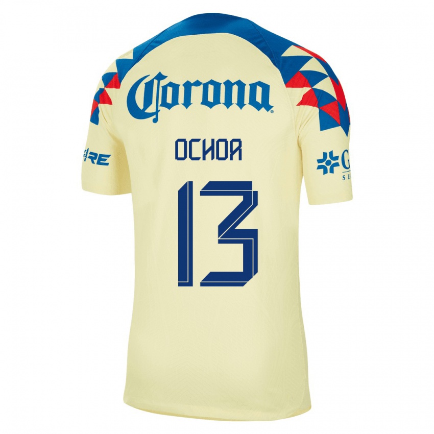 Mænd Guillermo Ochoa #13 Gul Hjemmebane Spillertrøjer 2023/24 Trøje T-Shirt