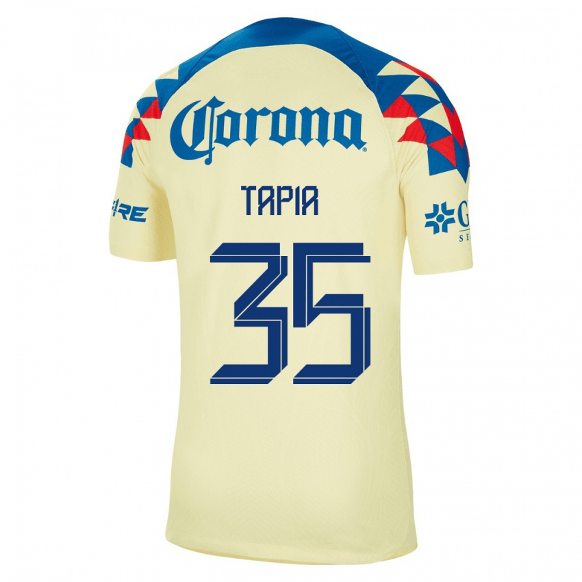 Mænd Fernando Tapia #35 Gul Hjemmebane Spillertrøjer 2023/24 Trøje T-Shirt