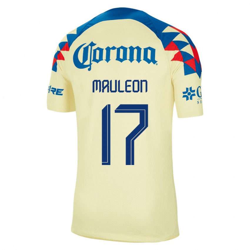 Mænd Natalia Mauleon #17 Gul Hjemmebane Spillertrøjer 2023/24 Trøje T-Shirt