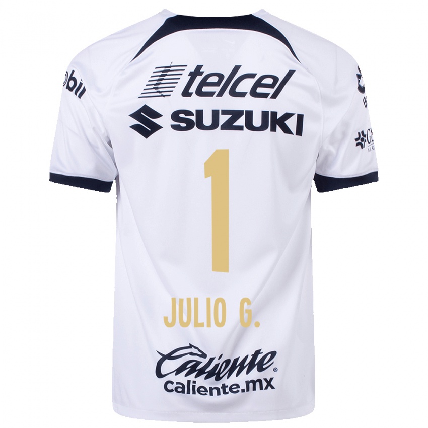 Mænd Julio Gonzalez #1 Hvid Hjemmebane Spillertrøjer 2023/24 Trøje T-Shirt