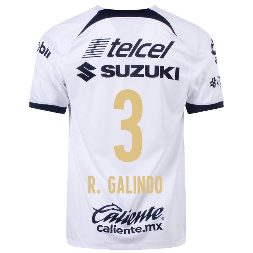 Mænd José Galindo #3 Hvid Hjemmebane Spillertrøjer 2023/24 Trøje T-Shirt