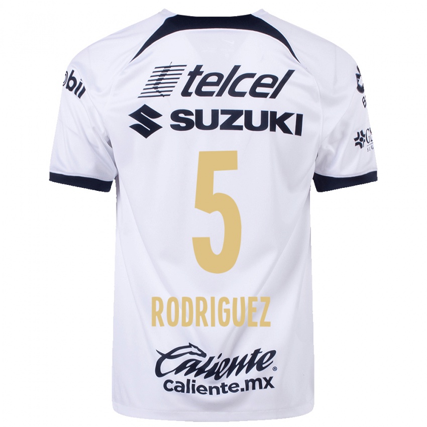 Mænd Jeronimo Rodriguez #5 Hvid Hjemmebane Spillertrøjer 2023/24 Trøje T-Shirt