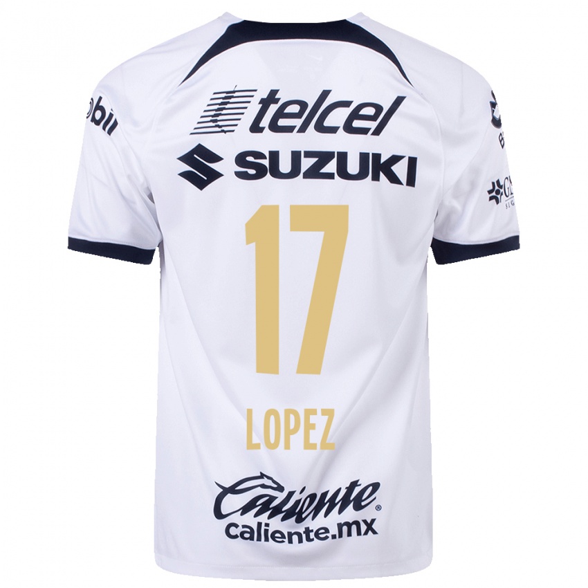 Mænd Leonel Lopez #17 Hvid Hjemmebane Spillertrøjer 2023/24 Trøje T-Shirt