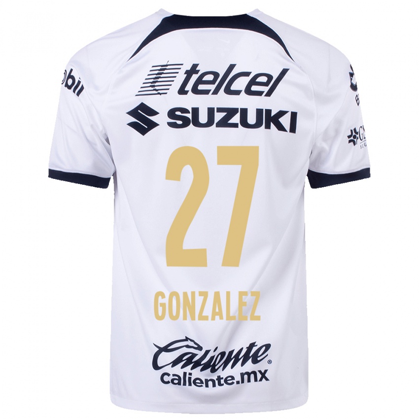 Mænd Heidi Gonzalez #27 Hvid Hjemmebane Spillertrøjer 2023/24 Trøje T-Shirt