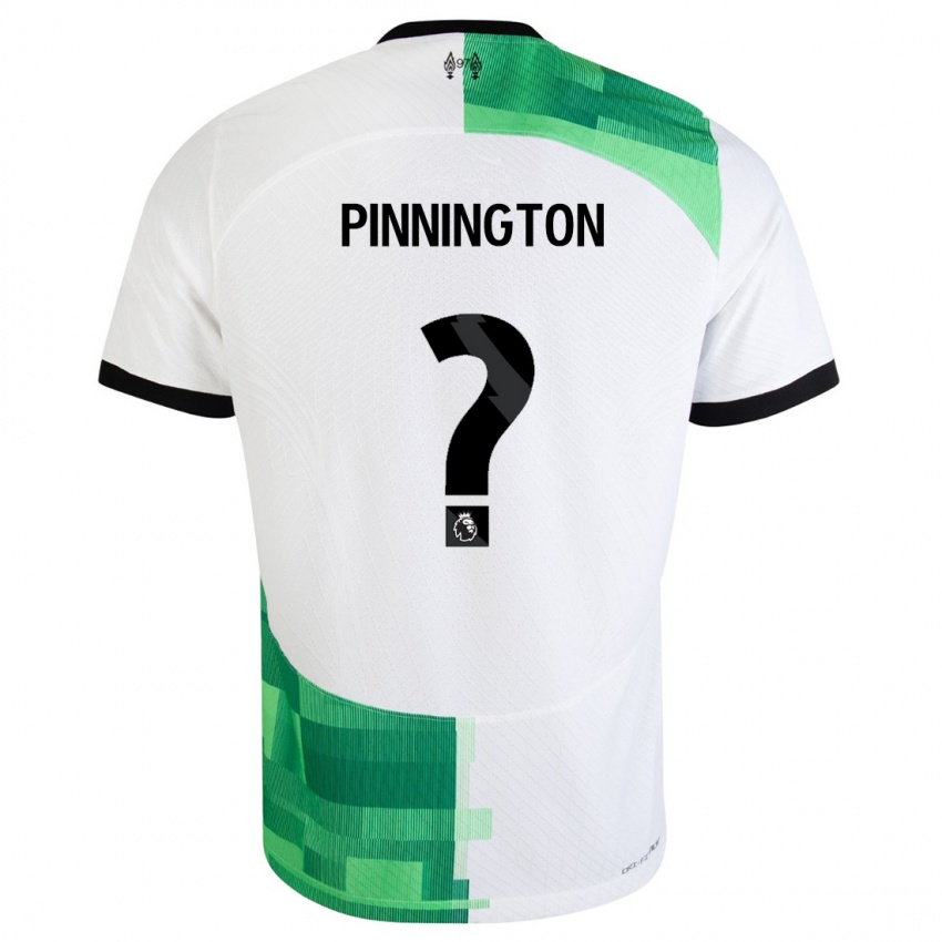 Mænd Carter Pinnington #0 Hvid Grøn Udebane Spillertrøjer 2023/24 Trøje T-Shirt