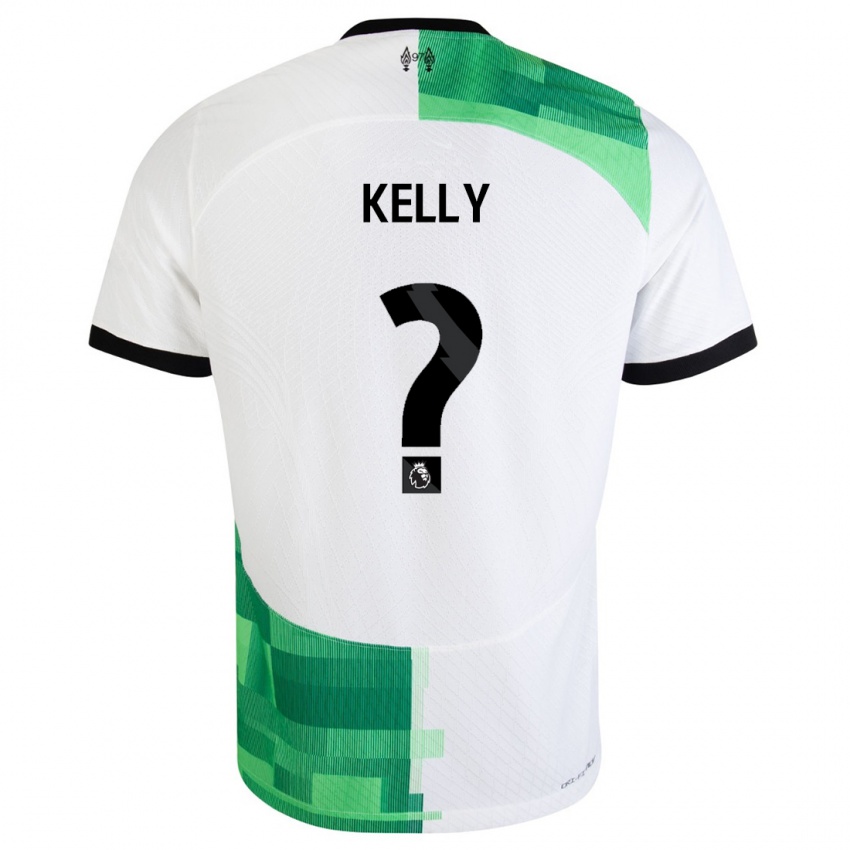 Mænd Kyle Kelly #0 Hvid Grøn Udebane Spillertrøjer 2023/24 Trøje T-Shirt