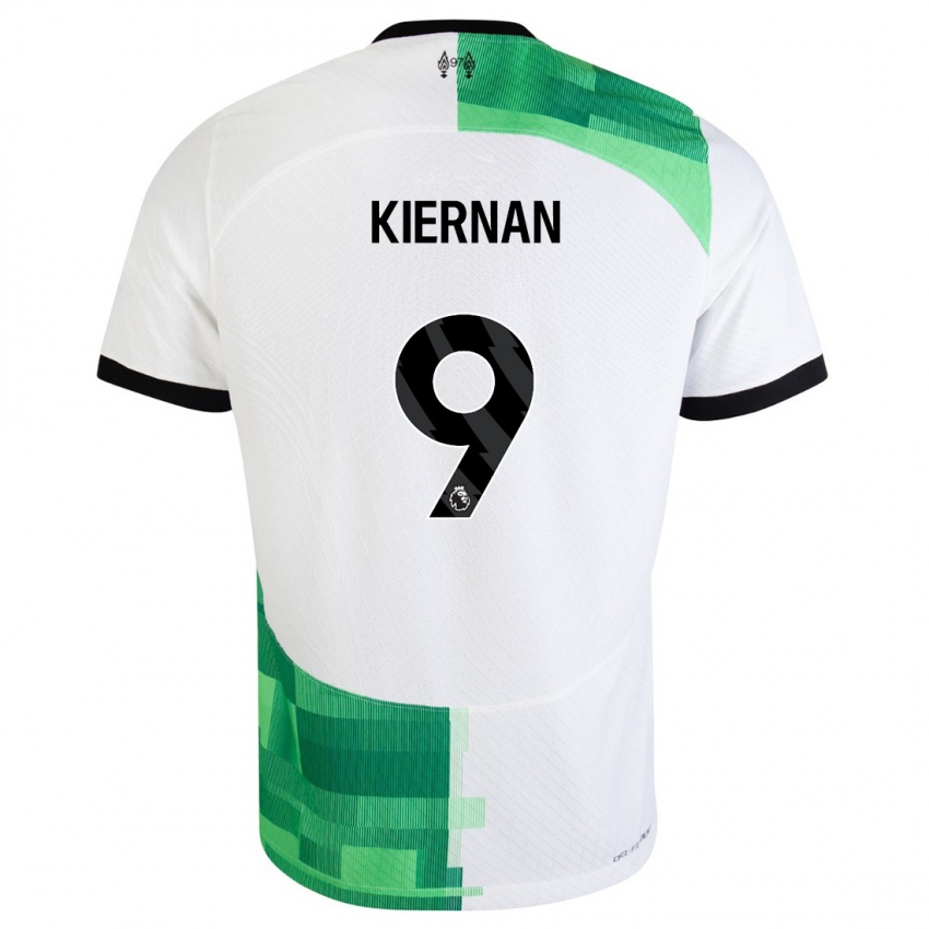 Mænd Leanne Kiernan #9 Hvid Grøn Udebane Spillertrøjer 2023/24 Trøje T-Shirt