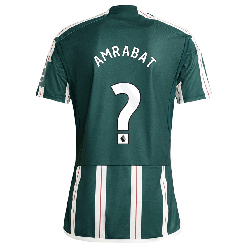 Mænd Sofyan Amrabat #0 Mørkegrøn Udebane Spillertrøjer 2023/24 Trøje T-Shirt