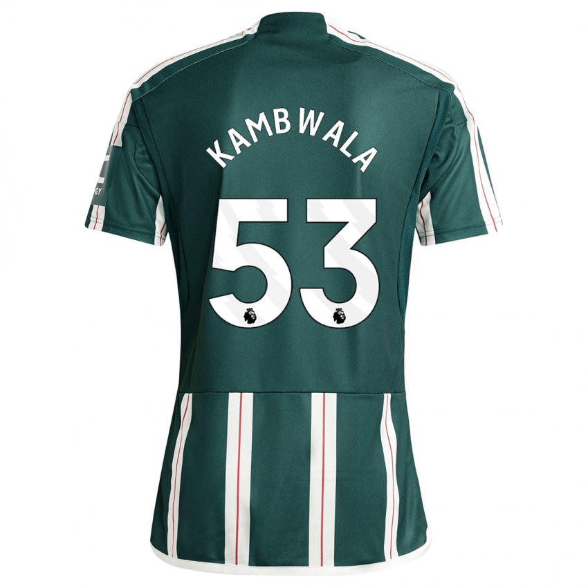 Mænd Willy Kambwala #53 Mørkegrøn Udebane Spillertrøjer 2023/24 Trøje T-Shirt